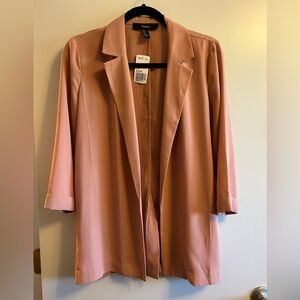 Forever 21 Blush Pink Open Front Blazer